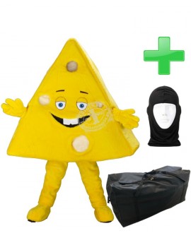 Kostüm Käse + Tasche "XL" + Hygiene Maske (Hochwertig)
