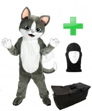 Kostüm Katze 17 + Tasche "Star" + Hygiene Maske (Hochwertig)
