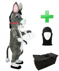Kostüm Esel 5 + Tasche "Star" + Hygiene Maske (Hochwertig)