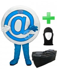 Kostüm Internet email @ + Tasche "XL" + Hygiene Maske (Hochwertig)