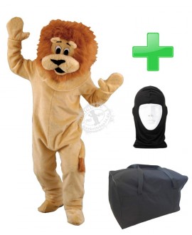 Kostüm Löwe 19 + Tasche "L" + Hygiene Maske (Hochwertig)