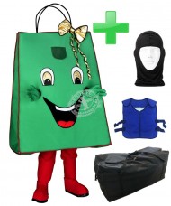 Kostüm Tasche / Beutel + Kühlweste "Blue M24" + Tasche "XL" + Hygiene Maske (Hochwertig)