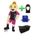 Kostüm Fussballerin + Tasche "Star" + Hygiene Maske (Hochwertig)