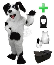 Kostüm Hund 3 + Haube + Kissen + Tasche (Werbefigur)