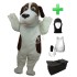 Kostüm Hund Bernhardiner 2 + Haube + Kissen + Tasche (Werbefigur)