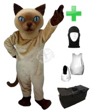 Kostüm Katze 9 + Haube + Kissen + Tasche (Werbefigur)