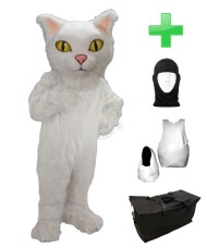 Kostüm Katze 12 + Haube + Kissen + Tasche (Werbefigur)