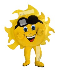 243b Logo Druck "Vorne" für Kostüm Sonne Maskottchen