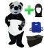 Kostüm Panda 8 + Kühlweste "Blue M24"+ Tasche "Star" + Hygiene Maske (Hochwertig)