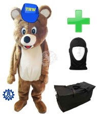 Kostüm Bär THW + Tasche "Star" + Hygiene Maske (Hochwertig)