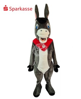 Sparkassen "Goldi" Esel Maskottchen Kostüm (Hochwertig)