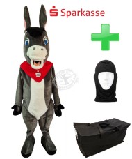 Sparkassen "Goldi" Esel + Tasche "Star" + Hygiene Maske (Hochwertig)