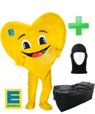 EDEKA "Herz" Kostüm + Tasche "XL" + Hygiene Maske (Hochwertig)