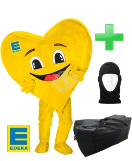 EDEKA "Herz" Kostüm + Tasche "XL" + Hygiene Maske (Hochwertig)